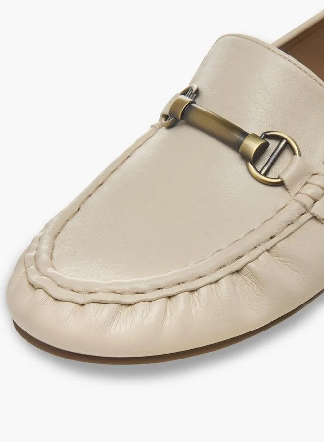 Renzo Ruganni WHITE Women Metallic Accent Loafers for Women | Best Price UAE