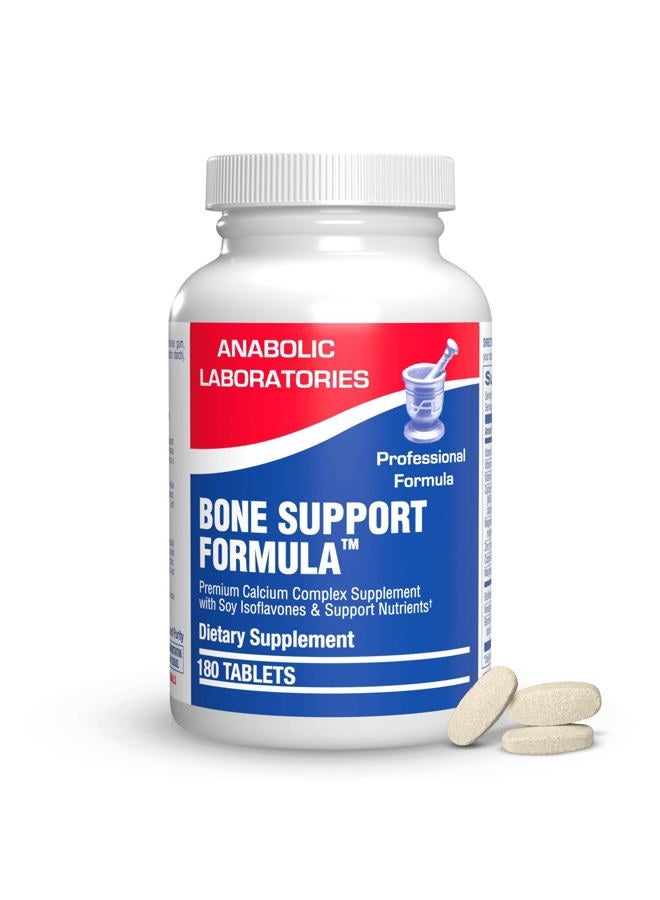 Anabolic Laboratories مجمع الكالسيوم لدعم العظام - 180 قرص لصحة العظام - مكملات الفيتامينات C و D و K والزنك والمغنيسيوم والكالسيوم للنساء والرجال - Image 1