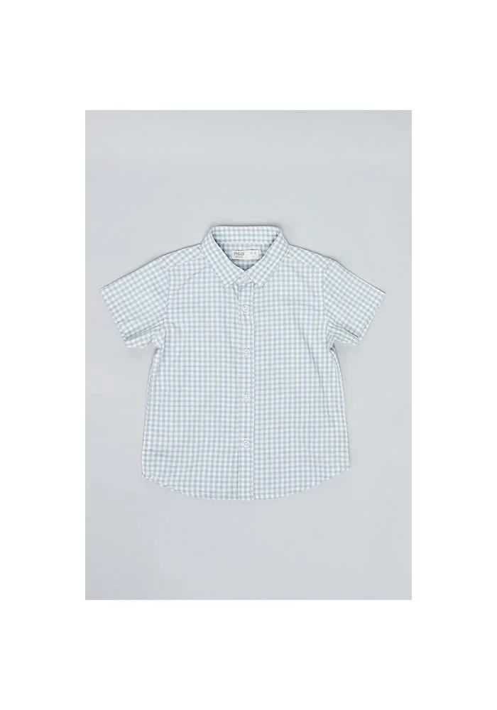 أر أند بي Checked Shirt & Shorts with Suspenders