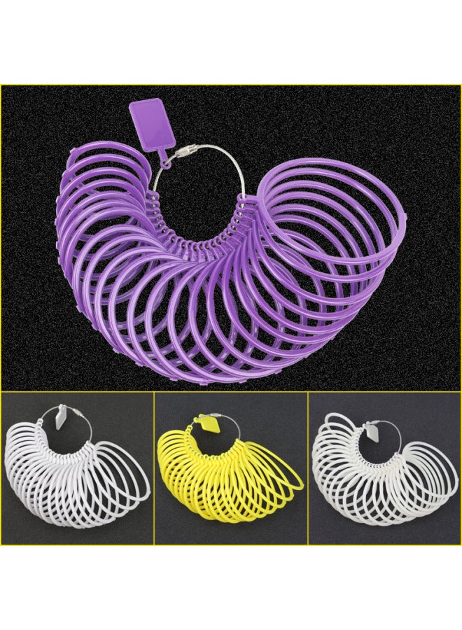 Plastic Bracelet Measuring Ring Wrist Size Measuring Tool Jade Bracelet Ring Size Jade Bracelet Ring Oral Test With Ring-Model:Purple Bracelet Ring  - Image 1