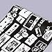 Yifely SimpleLife4U Black White Contact Paper Retro Cassette Shelf Liner Countertop Door Sticker 17.7inch by 9.8 Feet - Image 2