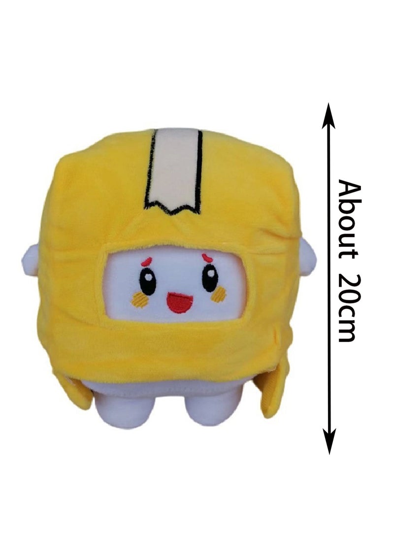 Generic - 20cm White Fat Man Plush Toy Lankybox Paper Box Doll Soft Plush Doll Boy Girl Birthday Gift - Image 1