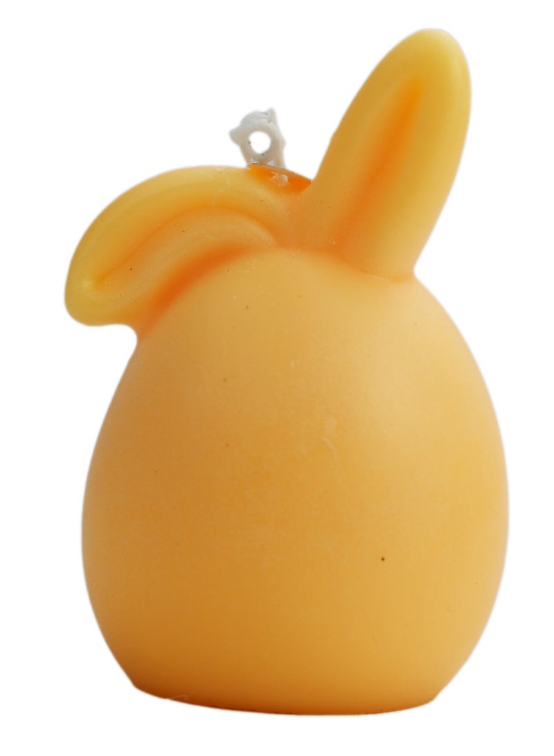 Bunny Ear Scented Candle Orange, Fruit Smelling Candles for Home & Office, Cute Candles Scented Gifts for Women, Aromatherapy Candles for Living Room, Café, Hotel, Yoga Room 