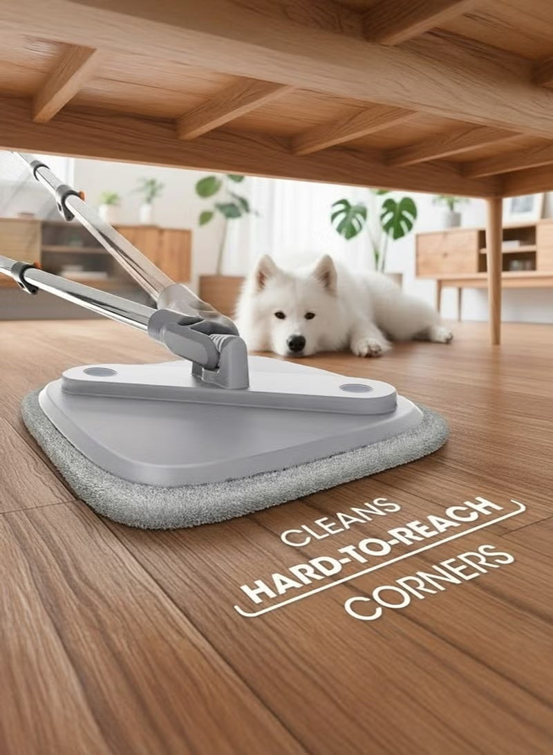 BOMIDI مجموعة دلو ممسحة دوارة، ممسحة دوارة 360° مع نظام فصل المياه النظيفة والوسخة، سهلة العصر للأرضيات، ممسحة برأس ممسحة قابل للفصل، مناسبة لتنظيف الأرضيات من مواد مختلفة M22 - Image 3