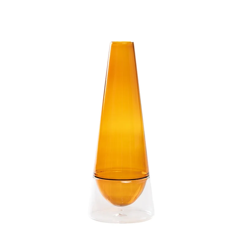 Zafferano Conosfera Vase Amber  Ø.115x300mm. CL.100