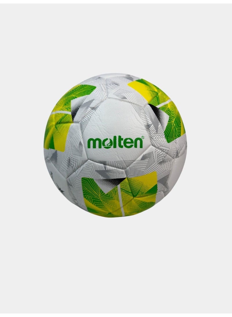 مولتين كرة قدم مولتن مقاس 5 للاستخدام ألاحترافي والتدريب بتصميم أخضر وأبيض - Image 1