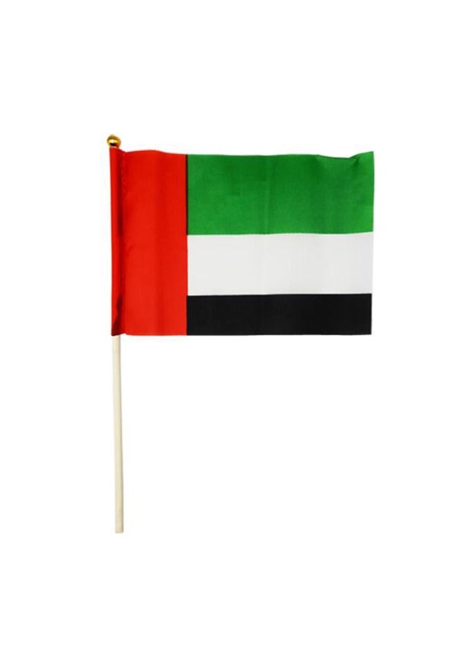 بارتي فن علم بوليستر الإمارات العربية المتحدة 45 × 30 سم.عصا 60 سم. كيس / 12 قطعة  - Image 1