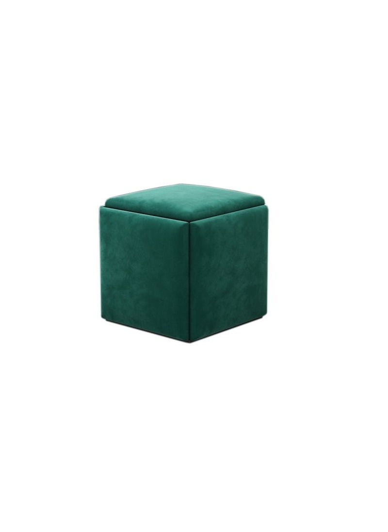 Organized Home - Stool Set Modern Ottomans Set of 5 Backless Chairs with Wheels Stackable Bar Stool for Living Room Dinning Kitchen - Image 1