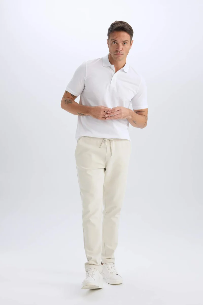 Defacto  jogger Regular Hem Trousers for Men | Best Price UAE