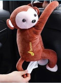 SFMW Car Tissue Box in The Shape of a Brown Monkey Doll  - Image 1