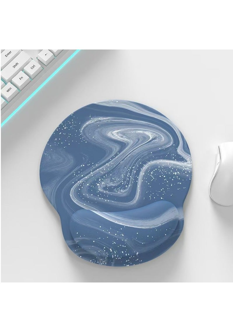 Mouse Pad, Ergonomic Mouse Pad with Wrist Rest, Comfortable Computer Gel Mouse Pad, Wrist Rest for Laptop, Pain Relief Mouse Pad with Non-Slip PU Base 