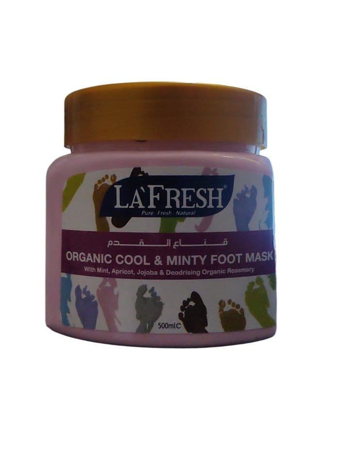 Organic Cool And Minty Foot Mask 500 ML