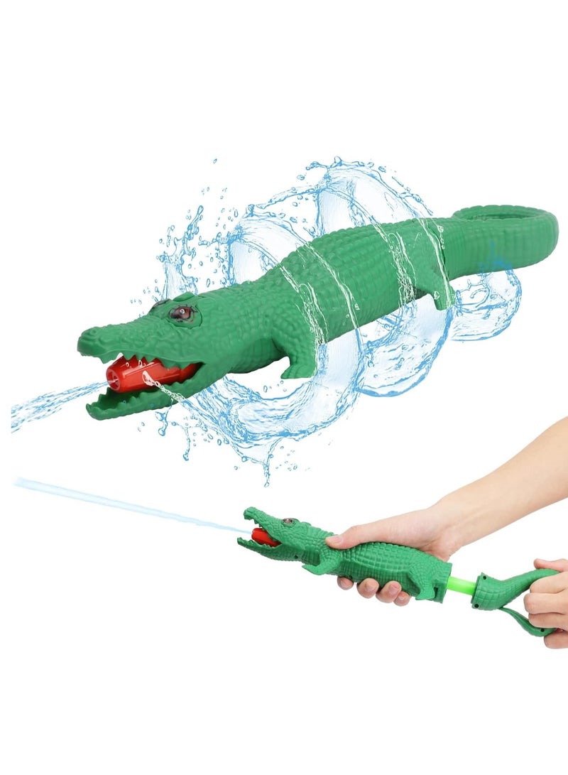 Excefore Water Toy for Kids, Alligator Water Pistol Squirt Toy Water Blaster Water Soaker Blaster Small Pistol Outdoor Beach Garden Pool Bath Party Water Fighting Children Girls Boys Toys, Green - Image 1
