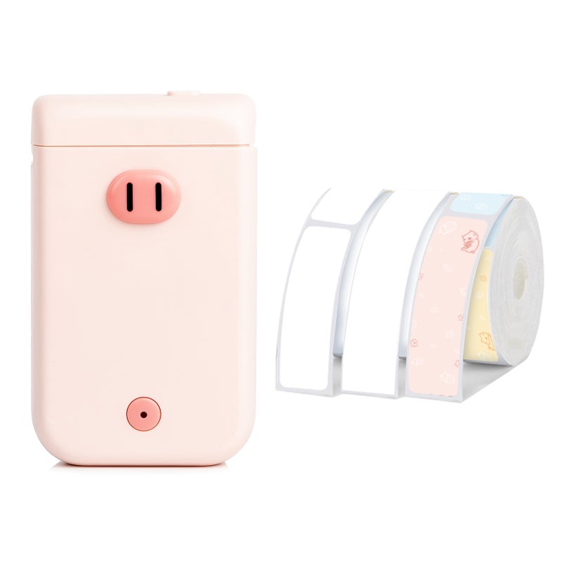 AIMO D30S Label Maker Machine Mini Pocket Thermal Label Printer All in One BT Connect Smart Recognize Adhesive Tag DIY Date Journal Study Sticker Labeling Machine with 3pcs Thermal Label Rolls - Image 1