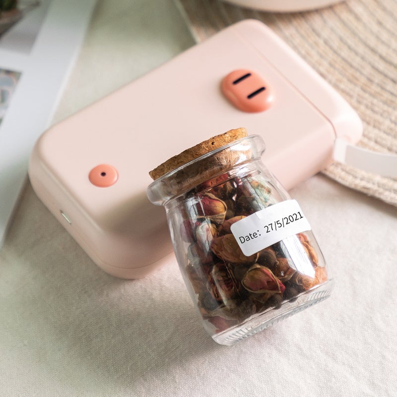 AIMO D30S Label Maker Machine Mini Pocket Thermal Label Printer All in One BT Connect Smart Recognize Adhesive Tag DIY Date Journal Study Sticker Labeling Machine with 3pcs Thermal Label Rolls - Image 5