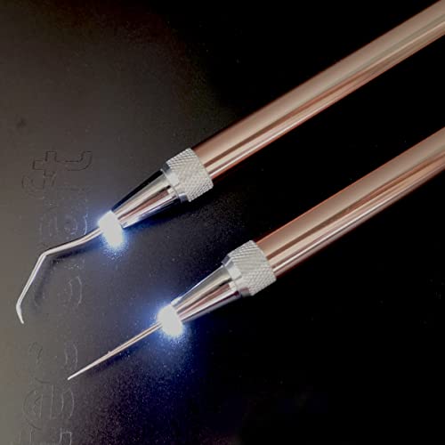 RTSTEC LED Weeding Tools for Vinyl with Light with Pin and Hook for Removing Tiny Vinyl Paper & Iron-on Projects Cuts - Image 1