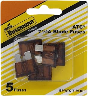 Bussmann BP/ATC-7-1/2-RP ATC Automotive Blade Fuse (71/2 Amp (Card)), 5 Pack - Image 1