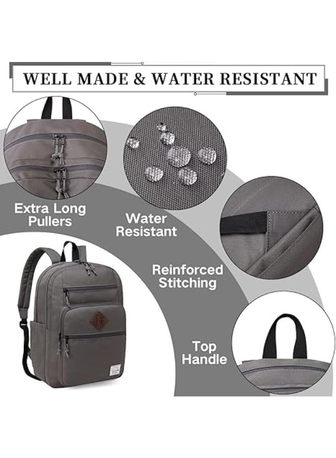 VASCHY School Backpack for Women, Unisex Bookbag Schoolbag Casual Daypack for High School/College/Teens/Travel/Work - Image 3