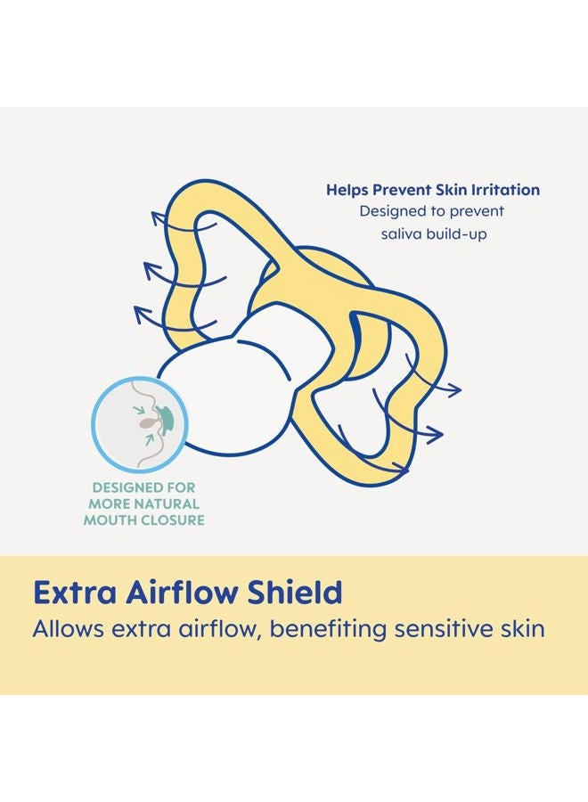 MAM Air Day & Night Baby Pacifier, for Sensitive Skin, Glows in The Dark, 3 Pack, 16+ Months, Girl - Image 4