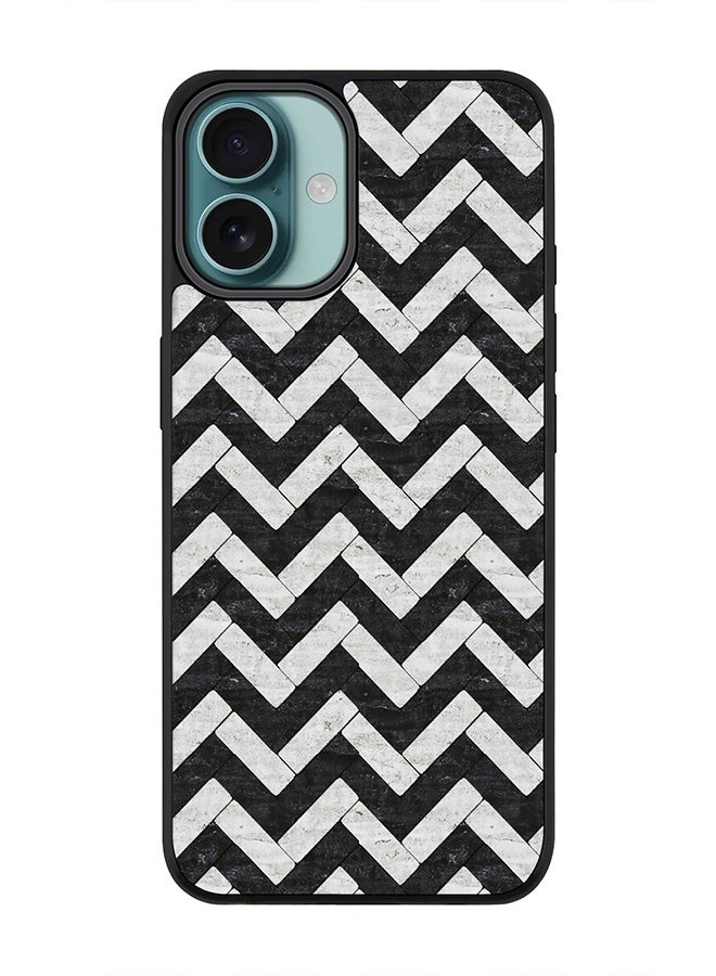 Stylizedd For iPhone 16 Plus Case [Compatible with MagSafe] Slim Magnetic cover Phone Case iPhone 16 Plus -Chevron Tiles - Image 1