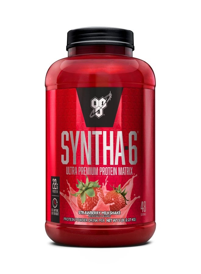 BSN SYNTHA-6 Whey Protein Powder with Micellar Casein, Milk Isolate, Strawberry Milkshake, 48 Servings (Packaging May Vary) - Image 1