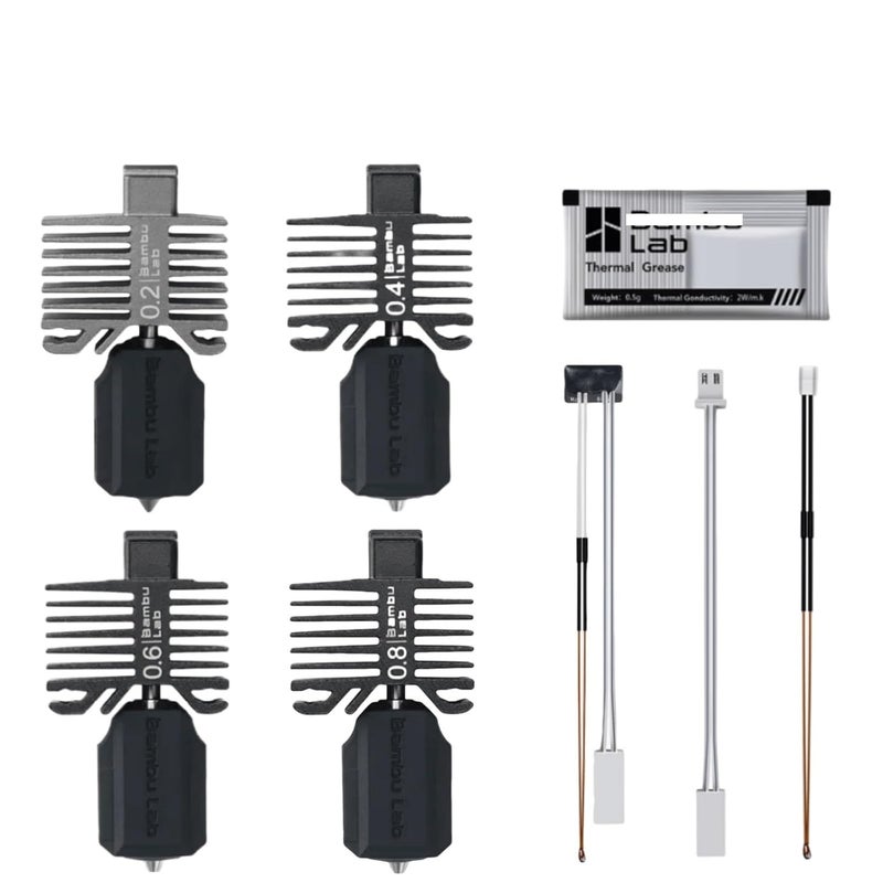 بامبو X1 P1 سلسلة مجموعة الهوت إند فوهة فولاذية مقواة 0.2 مم X1 P1 هوت إند 0.2 - Image 3