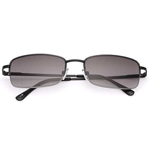 MIRYEA Full Lens Reading Glasses Spring Hinge UV Protection Sunglasses Blue Light Blocking Sun Readers for Men Women Outdoor Driving Safety Eyeglasses Anti Glare Tinted Shades Eyewear Not Bifocals - Image 1