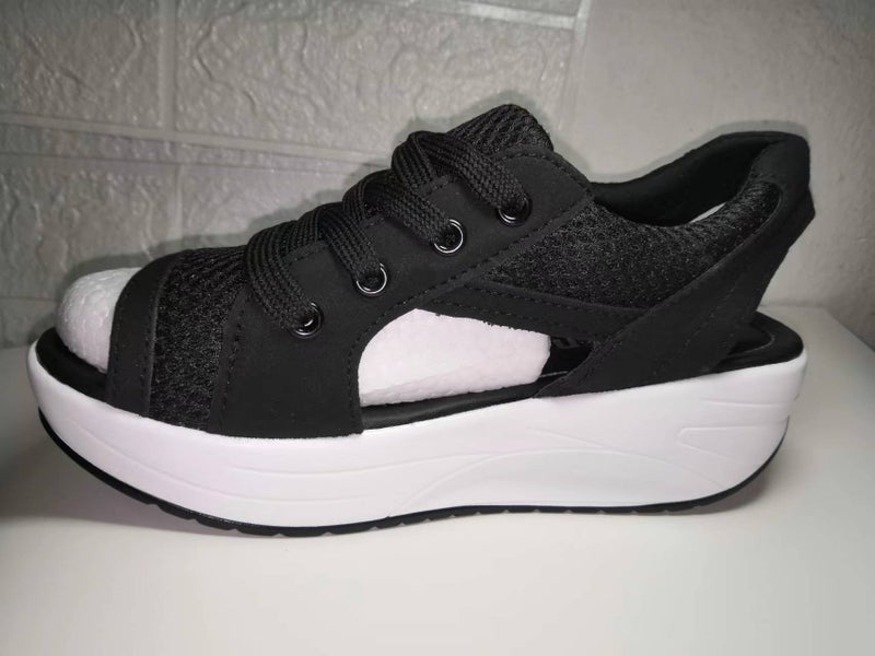 2018 New Platform Sandals Thick-Soled Wedge Breathable Rocking Shoes Women'S Mesh Shoes Comfortable Sports And Leisure Women'S Shoes - Image 1