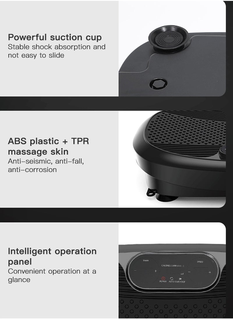 Sharpdo - Vibration Plate Exercise Machine Whole Body Workout Vibrate Fitness Platform Lymphatic Drainage Machine for Weight Loss Shaping Toning Wellness Home Gyms Workout - Image 1