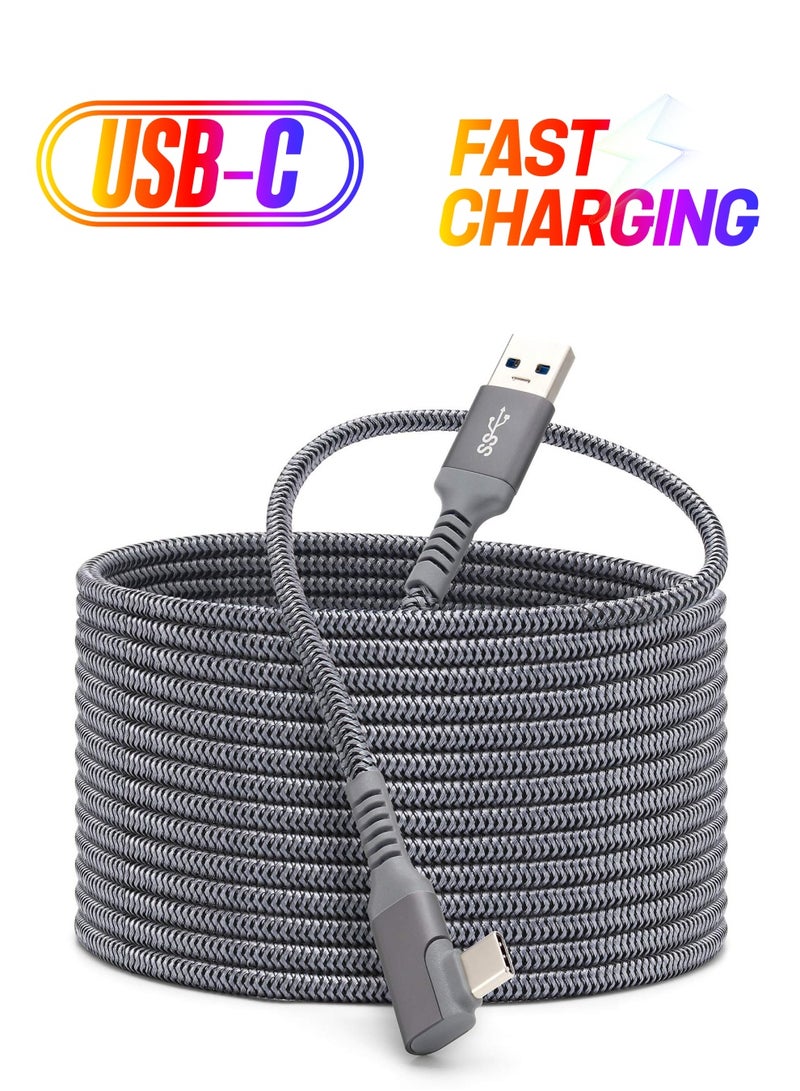 KASTWAVE Link Cable Compatible for Oculus Quest 2 20ft, Fast Charing & PC Data Transfer USB C 3.2 Gen1 Cable for VR Headset and Gaming PC - Image 1