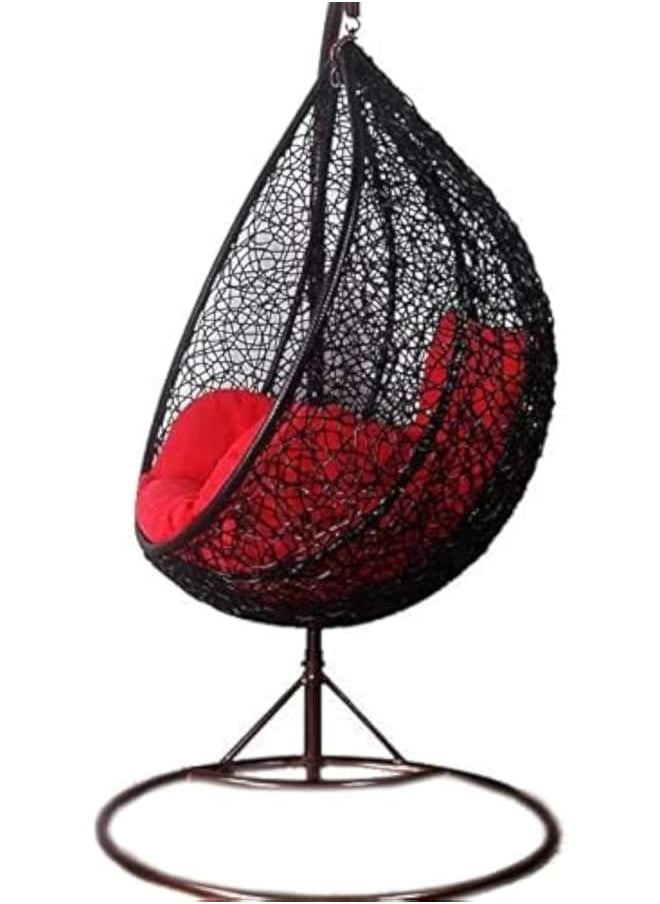 Sweet Furniture Rattan Swing Chair – Stylish Outdoor Seating for Garden, Balcony, or Backyard 