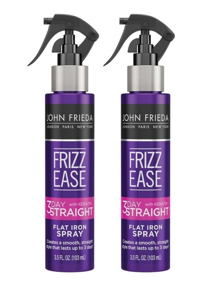 John Frieda John Frieda Frizz-Ease 3 Day Straight Flat Iron Spray 3.5 Ounce (103ml) (2 Pack) 