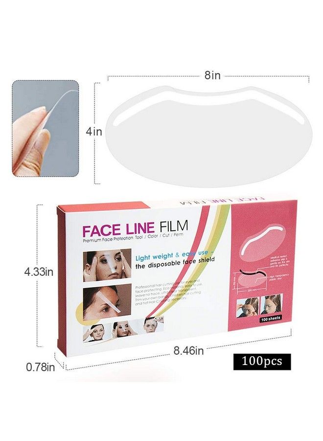 EBANKU 100 Pcs Microblading Permanent Makeup Shower Face Shields Visors Disposable Face Shields Masks For Hairspray Salon Supplies And Eyelash Extensions Eye Eyelid Surgery Aftercare  - Image 3