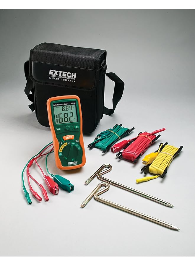 Extech 382252 Earth Ground Resistance Tester Kit, Black - Image 2