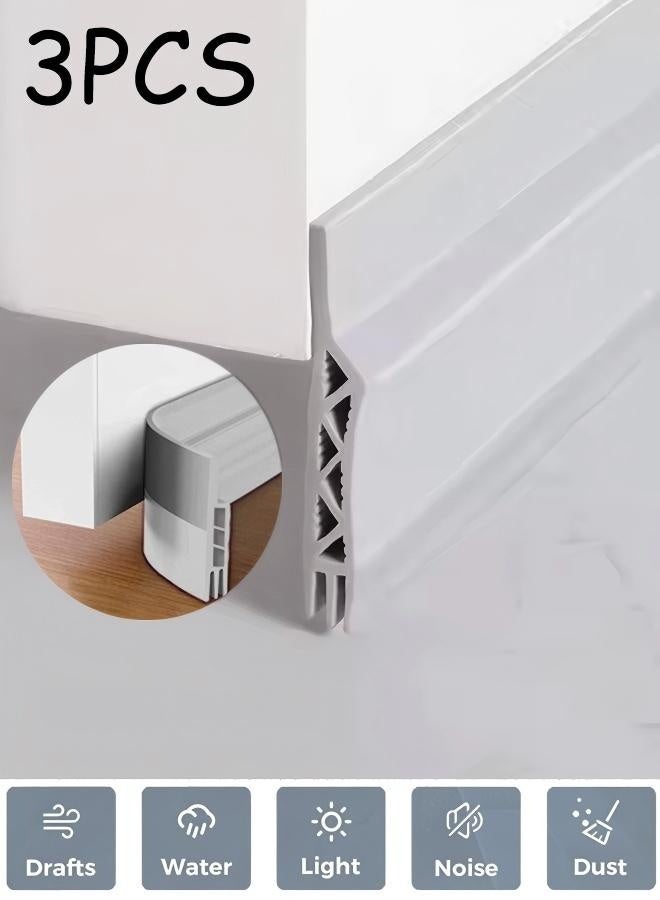 سدادة الهواء الباب تحت الباب ختم ختم أسفل الباب تجريد طقس الباب شريط ختم الباب سدادة الباب سدادة أسفل الباب أسفل الباب مسودة مانع الغبار وعزل الضوضاء البني رمادي - Image 1