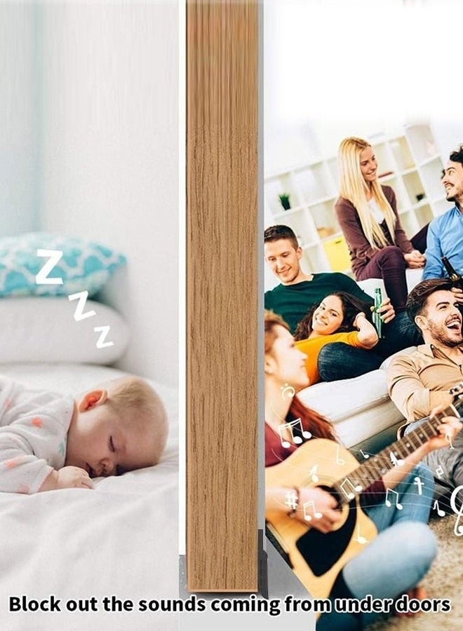 سدادة الهواء الباب تحت الباب ختم ختم أسفل الباب تجريد طقس الباب شريط ختم الباب سدادة الباب سدادة أسفل الباب أسفل الباب مسودة مانع الغبار وعزل الضوضاء البني رمادي - Image 4