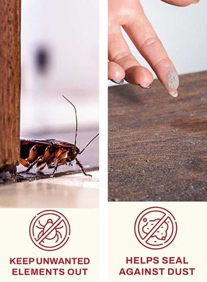 سدادة الهواء الباب تحت الباب ختم ختم أسفل الباب تجريد طقس الباب شريط ختم الباب سدادة الباب سدادة أسفل الباب أسفل الباب مسودة مانع الغبار وعزل الضوضاء البني رمادي - Image 2