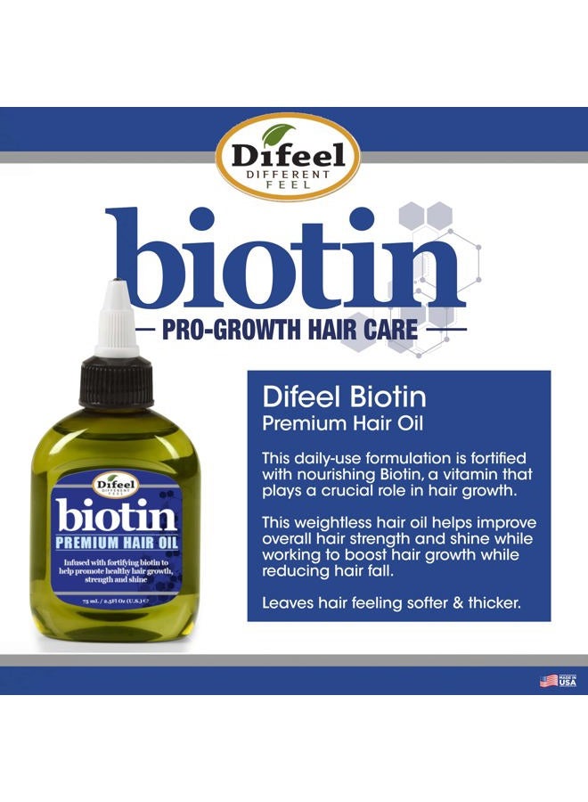 difeel Biotin Pro-Growth Root Stimulator & Difeel Biotin Premium Hair OIl 2.5 oz. - 2-PIECE Boxed Gift Set - Biotin Hair Treament Collection for Hair Growth - Image 4