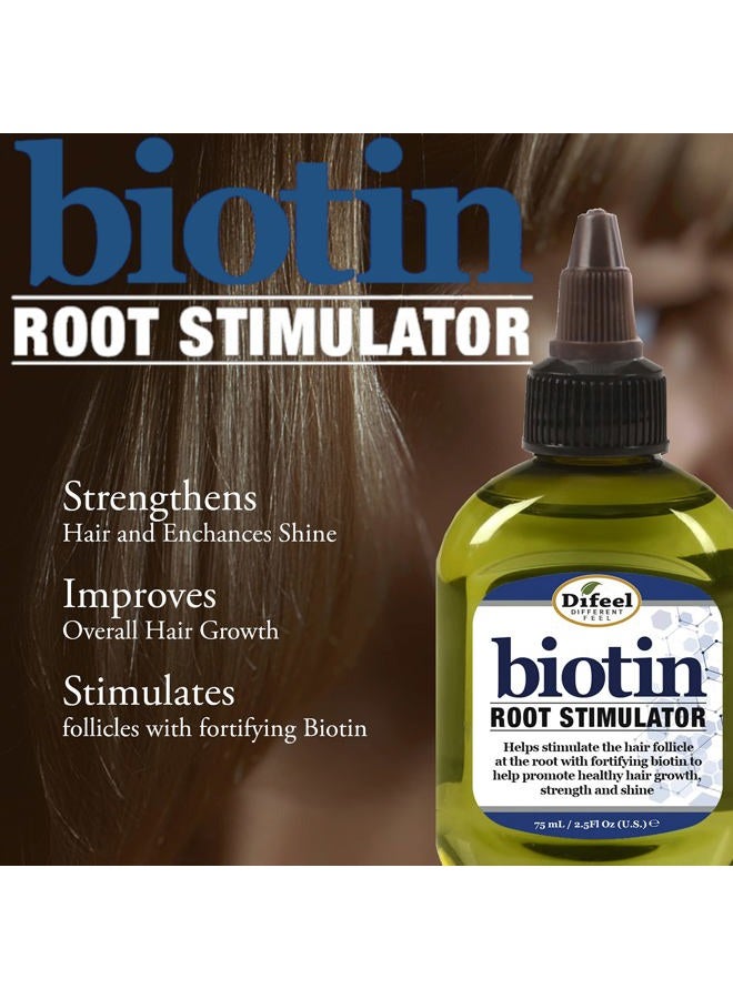 difeel Biotin Pro-Growth Root Stimulator & Difeel Biotin Premium Hair OIl 2.5 oz. - 2-PIECE Boxed Gift Set - Biotin Hair Treament Collection for Hair Growth - Image 3