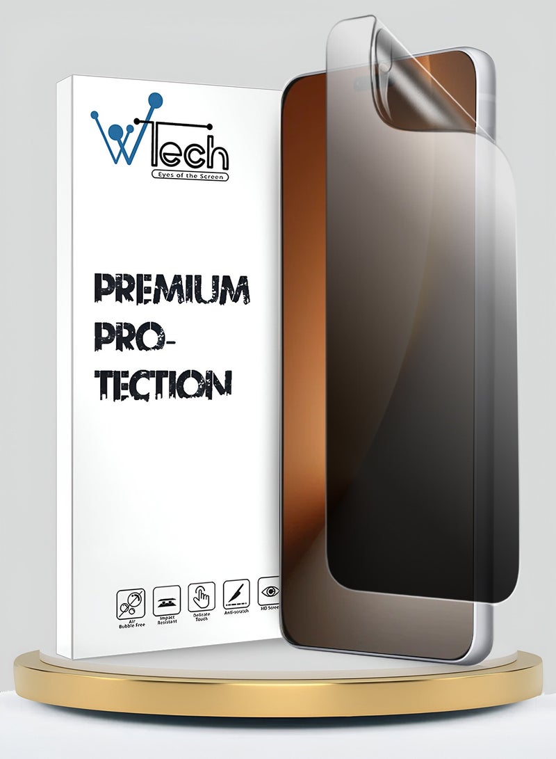 Wtech Honor Magic8 Pro 5G 2025 Premium Hydrogel Anti Spy / Anti Privacy Film Thin and Flexible Screen Protector (MSHFMP) - Clear - Image 1