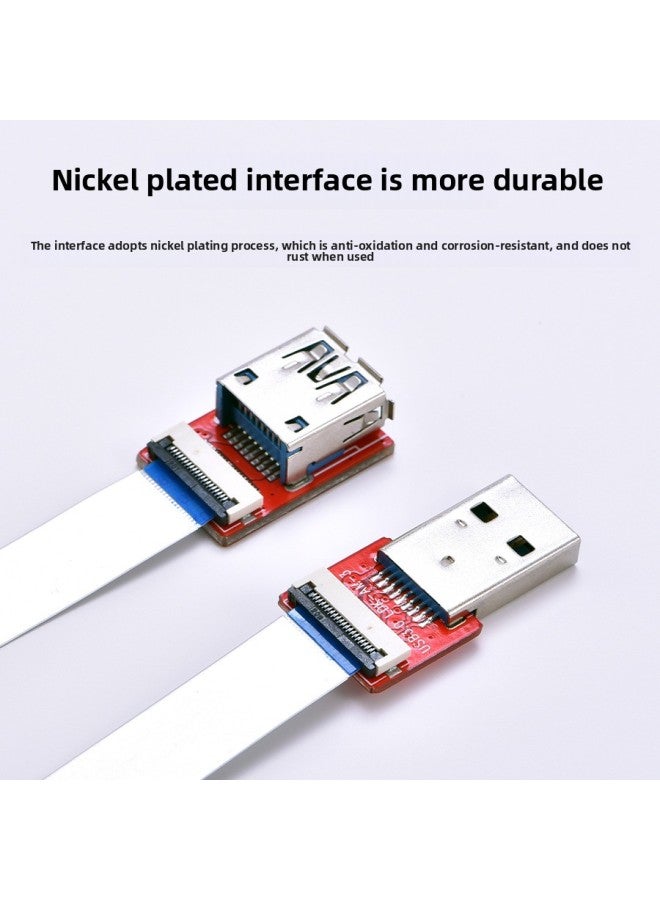 Loquat LDK USB3.0 High-speed Flexible Cable USB Male Female Connector Flat Flexible Cable FPC Raspberry Pi Connection-Color:USB3.0-AM-3 - Image 4