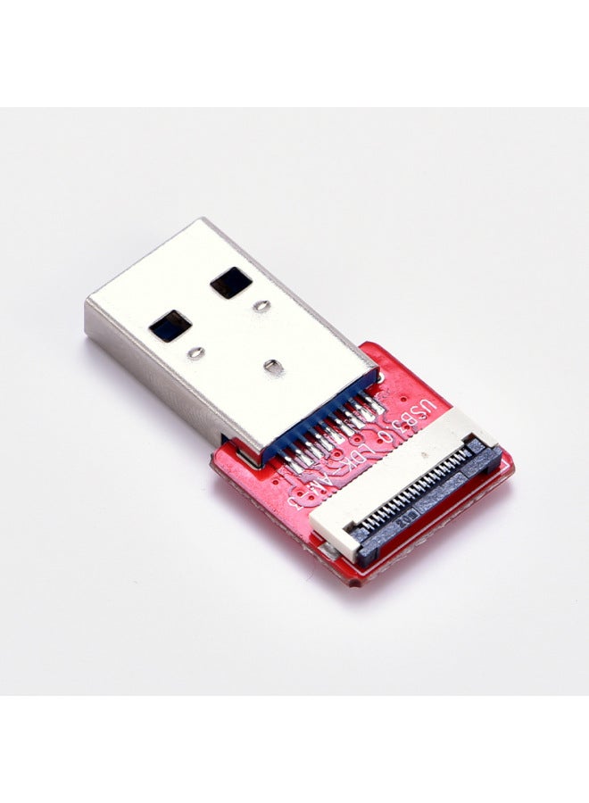 Loquat LDK USB3.0 High-speed Flexible Cable USB Male Female Connector Flat Flexible Cable FPC Raspberry Pi Connection-Color:USB3.0-AM-3 - Image 1