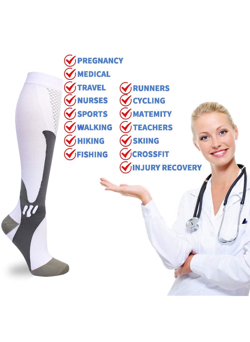 Sweet seven Compression Socks 20-30 mmHg for Men and women - Medical, Sports, Nurses, Athletic Support  - Image 4