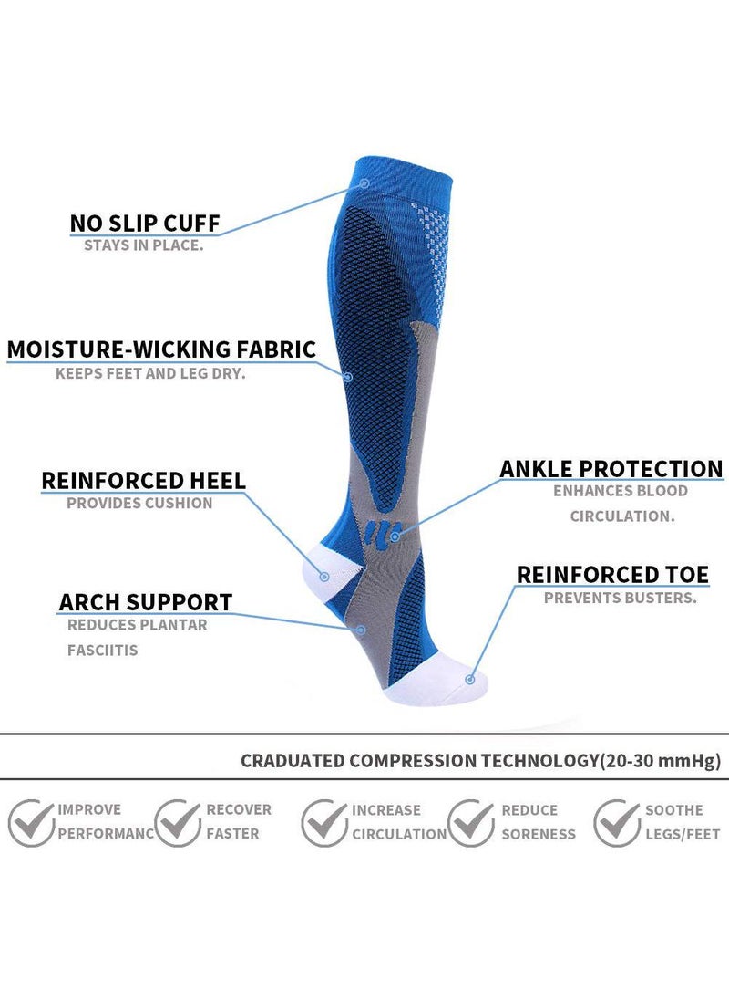 Sweet seven Compression Socks 20-30 mmHg for Men and women - Medical, Sports, Nurses, Athletic Support  - Image 5