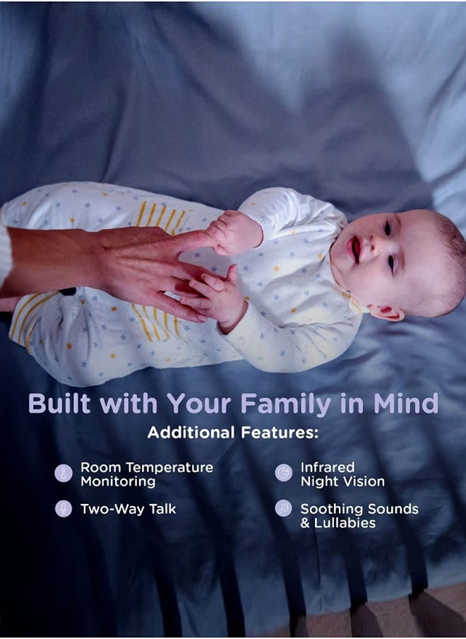 Snooe - Wi-Fi 2MP 1080P Security Camera, Baby Monitor, Night Vision, Remote Control - Image 1