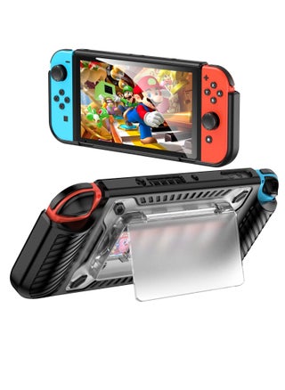 Case for Nintendo Switch OLED 2021 2 in 1 Heavy Duty TPU and PC Anti Drop with Magnetic Removable Stand Game Card Case Protective Cover (Black) - pzsku/Z5EA95A2EA2A3DA5754C4Z/45/_/1701314728/d0eabfcb-5499-4882-a8d5-3fcc3b2c8256