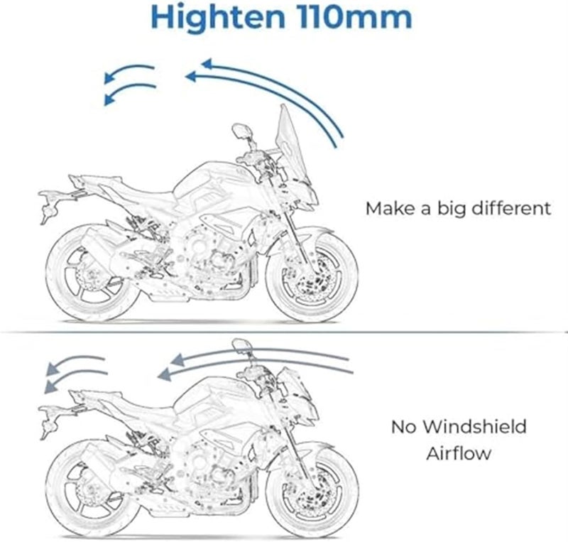 Wivplex Motorcycle Windscreen for CB 500X 2012-2021 - Image 5