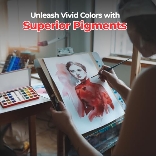 Camel Artist Water Colour Cake Set - Pack of 24 (Blue) - Image 5