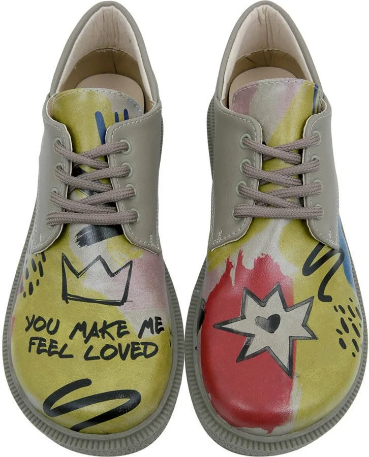 Dogo Women's Vegan Leather Multicolor Casual Shoes - The Creation Of The Collage Design