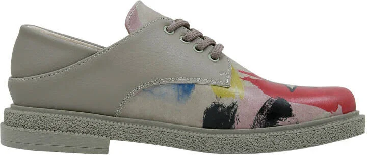 Dogo Women's Vegan Leather Multicolor Casual Shoes - The Creation Of The Collage Design